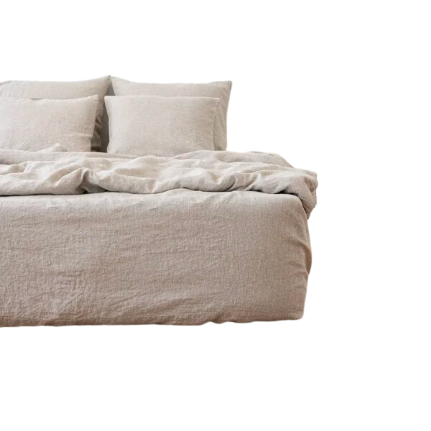 Homestedt Linen - Full/Queen Bed Sheet Set - Natural